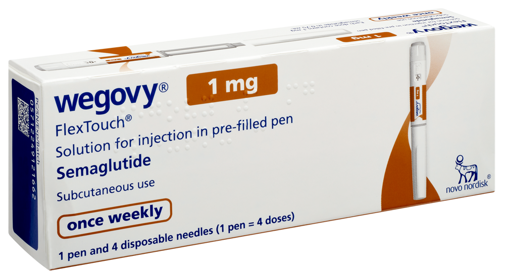 Wegovy 1 mg – Mid-phase semaglutide injection to enhance weight loss results. Easy weekly dosing with worldwide shipping.